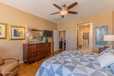 BEAUTIFUL TEE TO GREEN GOLF COURSE VIEW of TFE #4. Backyard has on Tuscany Falls At Pebble Creek in Arizona - for sale on GolfHomes.com, golf home, golf lot