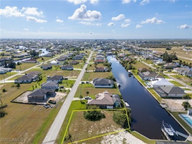 Oversized waterfront lot in beautiful Cape Coral with Gulf on Burnt Store Golf Club in Florida - for sale on GolfHomes.com, golf home, golf lot