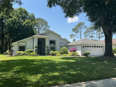 This 3-bedroom former model home sits on Hole 2 of Harbor Hills on Harbor Hills Country Club in Florida - for sale on GolfHomes.com, golf home, golf lot