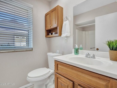 Welcome to your updated retreat in Sun City! This charming 2-bed on Sun City Lakes West and East in Arizona - for sale on GolfHomes.com, golf home, golf lot