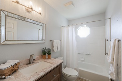 Located in Sunland Springs Village, this 3 bed, 2 bath home on Sunland Springs Golf Course  in Arizona - for sale on GolfHomes.com, golf home, golf lot