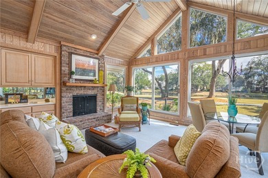 Single-level traditional home with expansive golf and lagoon on The Landings Club - Plantation in Georgia - for sale on GolfHomes.com, golf home, golf lot