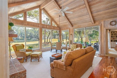 Single-level traditional home with expansive golf and lagoon on The Landings Club - Plantation in Georgia - for sale on GolfHomes.com, golf home, golf lot