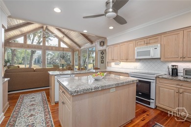 Single-level traditional home with expansive golf and lagoon on The Landings Club - Plantation in Georgia - for sale on GolfHomes.com, golf home, golf lot