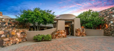 Masterful architecture by Lee Hutchison creating this Sonoran on Desert Mountain Golf Club - Renegade Course in Arizona - for sale on GolfHomes.com, golf home, golf lot