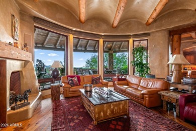 Masterful architecture by Lee Hutchison creating this Sonoran on Desert Mountain Golf Club - Renegade Course in Arizona - for sale on GolfHomes.com, golf home, golf lot