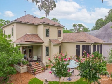 Delight in the exceptional curb appeal of this spacious patio on The Landings Club - Palmetto in Georgia - for sale on GolfHomes.com, golf home, golf lot