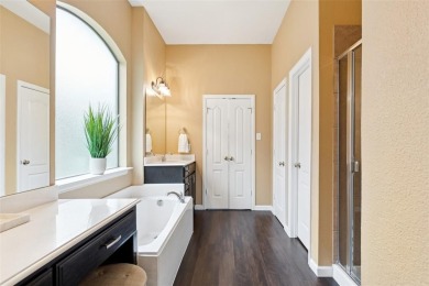Beautifully situated on a quiet, gated street overlooking Iron on Iron Horse Golf Course in Texas - for sale on GolfHomes.com, golf home, golf lot