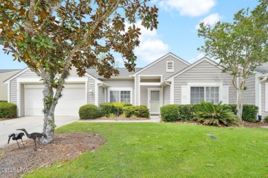 Discover effortless living in this charming Clayton model patio on Okatie Creek Golf Club in South Carolina - for sale on GolfHomes.com, golf home, golf lot