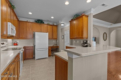 Stunning all-brick home located in the highly desirable Magnolia on Magnolia Greens Golf Plantation in North Carolina - for sale on GolfHomes.com, golf home, golf lot