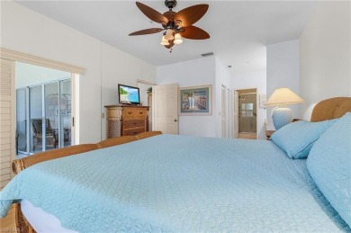 A room with a view.  This lanai overlooks two fairways and you on Spanish Wells Golf and Country Club in Florida - for sale on GolfHomes.com, golf home, golf lot