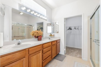 Lovely extended LANAI model on beautiful park-like large lot on Mountain Vista Golf Course At Sun City Palm Desert in California - for sale on GolfHomes.com, golf home, golf lot
