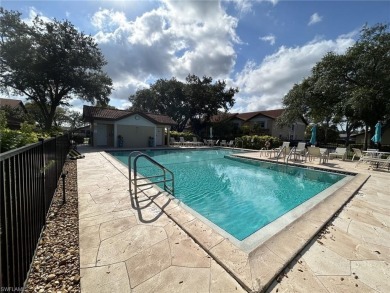 A room with a view.  This lanai overlooks two fairways and you on Spanish Wells Golf and Country Club in Florida - for sale on GolfHomes.com, golf home, golf lot