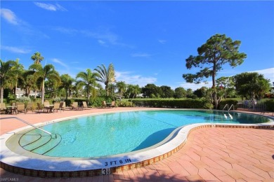 A room with a view.  This lanai overlooks two fairways and you on Spanish Wells Golf and Country Club in Florida - for sale on GolfHomes.com, golf home, golf lot