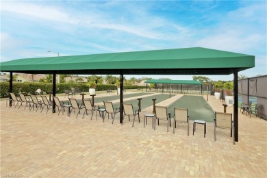 A room with a view.  This lanai overlooks two fairways and you on Spanish Wells Golf and Country Club in Florida - for sale on GolfHomes.com, golf home, golf lot