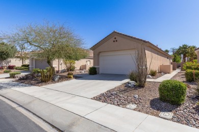 Lovely extended LANAI model on beautiful park-like large lot on Mountain Vista Golf Course At Sun City Palm Desert in California - for sale on GolfHomes.com, golf home, golf lot