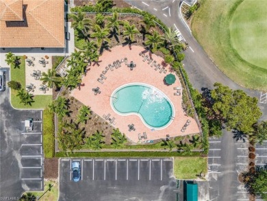 A room with a view.  This lanai overlooks two fairways and you on Spanish Wells Golf and Country Club in Florida - for sale on GolfHomes.com, golf home, golf lot