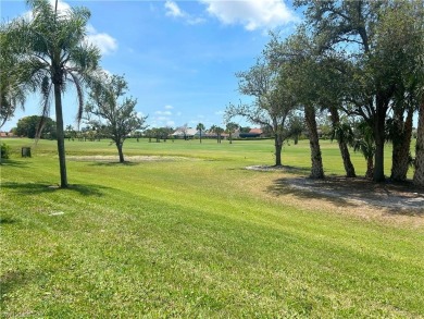 A room with a view.  This lanai overlooks two fairways and you on Spanish Wells Golf and Country Club in Florida - for sale on GolfHomes.com, golf home, golf lot