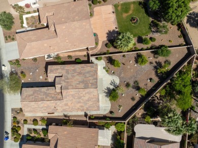 Lovely extended LANAI model on beautiful park-like large lot on Mountain Vista Golf Course At Sun City Palm Desert in California - for sale on GolfHomes.com, golf home, golf lot