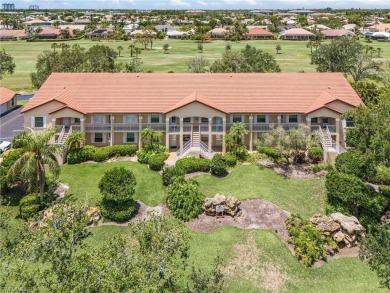 A room with a view.  This lanai overlooks two fairways and you on Spanish Wells Golf and Country Club in Florida - for sale on GolfHomes.com, golf home, golf lot