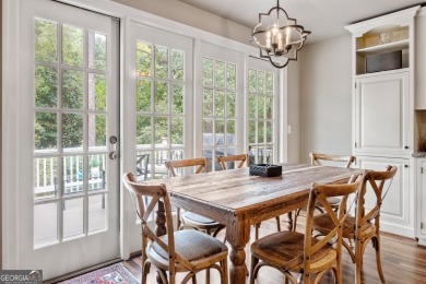 This exceptional home is nestled on a peaceful and private 1 on North Fulton Golf Course in Georgia - for sale on GolfHomes.com, golf home, golf lot