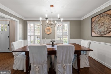 This exceptional home is nestled on a peaceful and private 1 on North Fulton Golf Course in Georgia - for sale on GolfHomes.com, golf home, golf lot