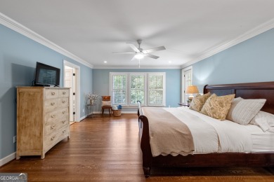 This exceptional home is nestled on a peaceful and private 1 on North Fulton Golf Course in Georgia - for sale on GolfHomes.com, golf home, golf lot