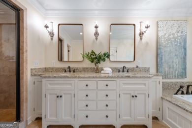 This exceptional home is nestled on a peaceful and private 1 on North Fulton Golf Course in Georgia - for sale on GolfHomes.com, golf home, golf lot