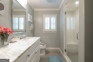 This exceptional home is nestled on a peaceful and private 1 on North Fulton Golf Course in Georgia - for sale on GolfHomes.com, golf home, golf lot