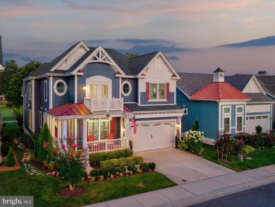 Exquisite coastal-style home perfectly situated on a premium lot on The Peninsula Golf and Country Club in Delaware - for sale on GolfHomes.com, golf home, golf lot