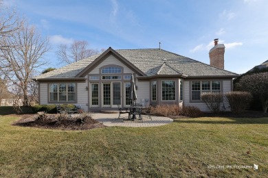 Located on a corner lot, this stunning 2-bedroom ranch home on The Merit Club in Illinois - for sale on GolfHomes.com, golf home, golf lot