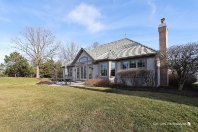 Located on a corner lot, this stunning 2-bedroom ranch home on The Merit Club in Illinois - for sale on GolfHomes.com, golf home, golf lot