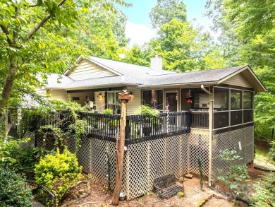 Move-in ready w/many updates, low maintenance yard & seasonal on Rumbling Bald Resort on Lake Lure in North Carolina - for sale on GolfHomes.com, golf home, golf lot