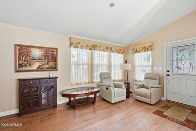 Located behind the guarded entrance of Pueblo El Mirage RV on Pueblo Golf Course in Arizona - for sale on GolfHomes.com, golf home, golf lot