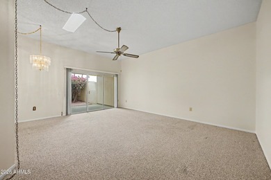 Welcome to this charming single-level attached home in Sun City on Sun City Lakes West and East in Arizona - for sale on GolfHomes.com, golf home, golf lot