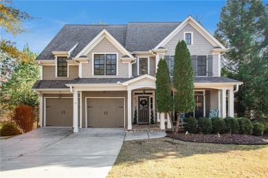 Imagine coming home each day to a relax by the stacked stone on The Highlands Course at Lake Arrowhead in Georgia - for sale on GolfHomes.com, golf home, golf lot