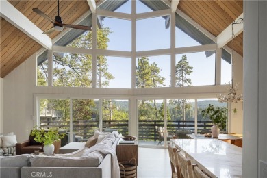 Perched in a prime first tier location, this fully renovated on Lake Arrowhead Country Club in California - for sale on GolfHomes.com, golf home, golf lot