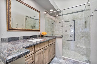 Nestled behind the elegant oleander walls and the 24-hour manned on Pinnacle Peak Country Club in Arizona - for sale on GolfHomes.com, golf home, golf lot