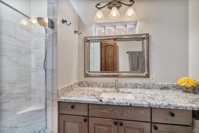 Nestled behind the elegant oleander walls and the 24-hour manned on Pinnacle Peak Country Club in Arizona - for sale on GolfHomes.com, golf home, golf lot