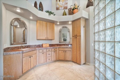 Nestled behind the elegant oleander walls and the 24-hour manned on Pinnacle Peak Country Club in Arizona - for sale on GolfHomes.com, golf home, golf lot