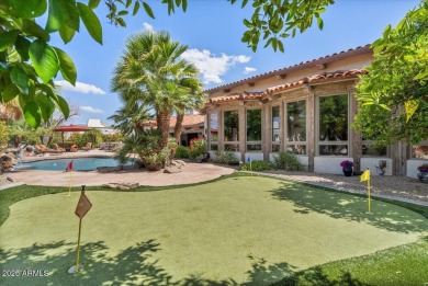 Nestled behind the elegant oleander walls and the 24-hour manned on Pinnacle Peak Country Club in Arizona - for sale on GolfHomes.com, golf home, golf lot