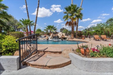 Nestled behind the elegant oleander walls and the 24-hour manned on Pinnacle Peak Country Club in Arizona - for sale on GolfHomes.com, golf home, golf lot