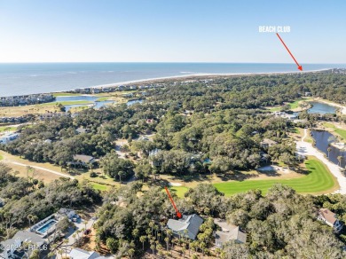 This beautiful North end of the island home overlooks the 17th on Ocean Point Golf Links in South Carolina - for sale on GolfHomes.com, golf home, golf lot