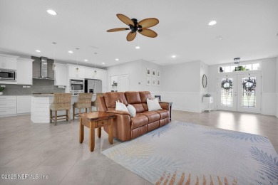 Highly sought-after floor plan on a wide 70' preserve lot in one on Palm Valley Golf Club in Florida - for sale on GolfHomes.com, golf home, golf lot