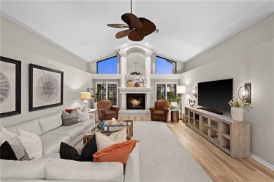 Rarely available Estate Home with Water and Golf Views available on Estero Country Club in Florida - for sale on GolfHomes.com, golf home, golf lot