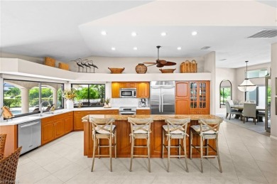 Rarely available Estate Home with Water and Golf Views available on Estero Country Club in Florida - for sale on GolfHomes.com, golf home, golf lot