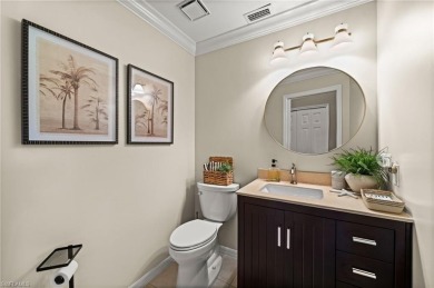 Rarely available Estate Home with Water and Golf Views available on Estero Country Club in Florida - for sale on GolfHomes.com, golf home, golf lot