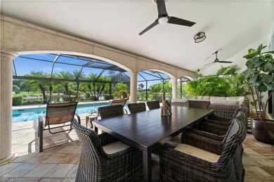 Rarely available Estate Home with Water and Golf Views available on Estero Country Club in Florida - for sale on GolfHomes.com, golf home, golf lot