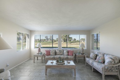 This cozy 2 bedroom is your place to call home. Located on the on Sun City Country Club in Arizona - for sale on GolfHomes.com, golf home, golf lot