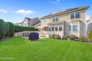 This elegant brick-front home offers the perfect blend of style on Knob Hill Golf Club in New Jersey - for sale on GolfHomes.com, golf home, golf lot